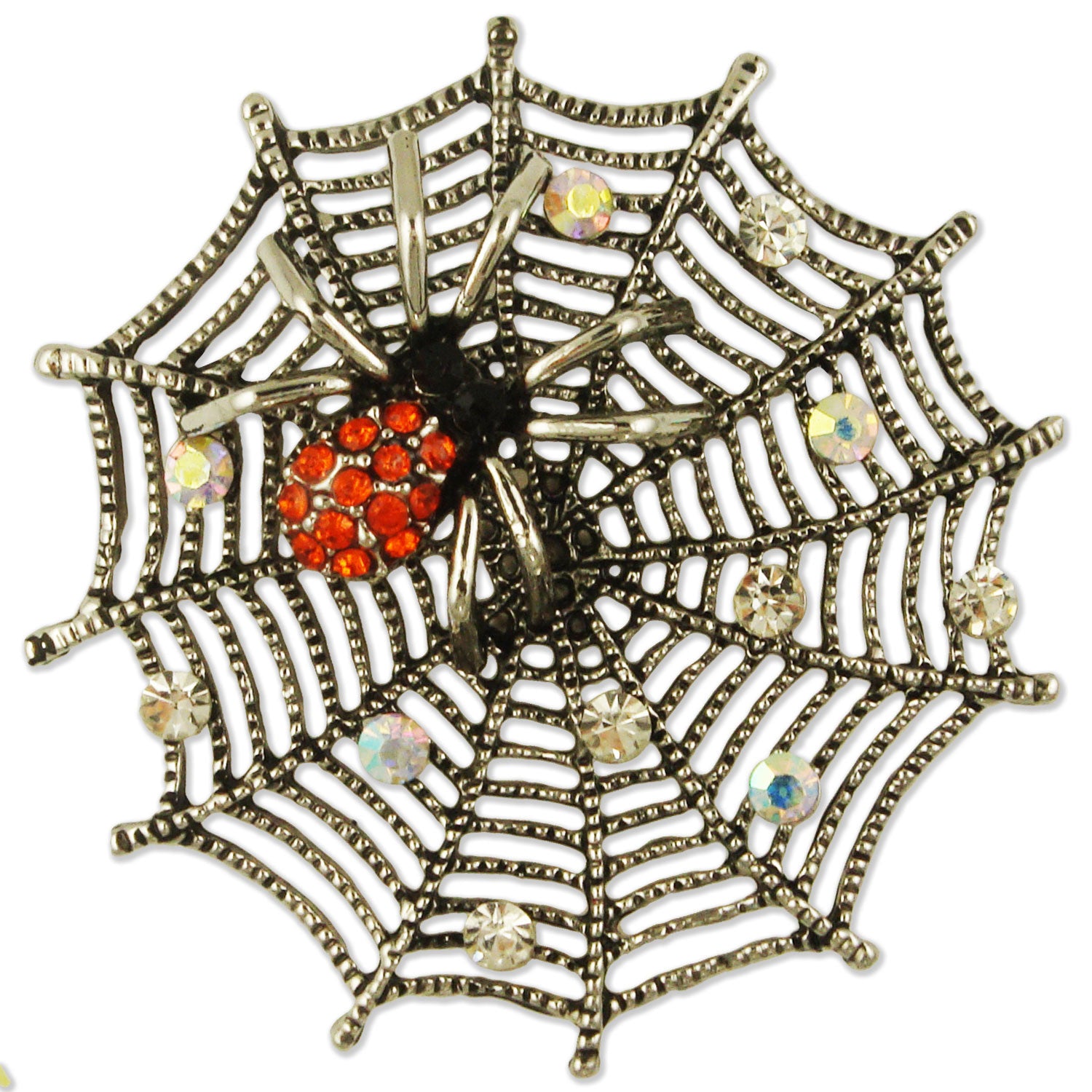 BB2672 SPIDER WEB BROOCH