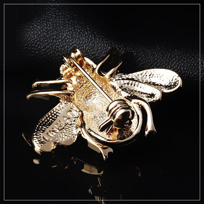 GB2537 BUMBLE BEE BROOCH WITH CRYSTALS