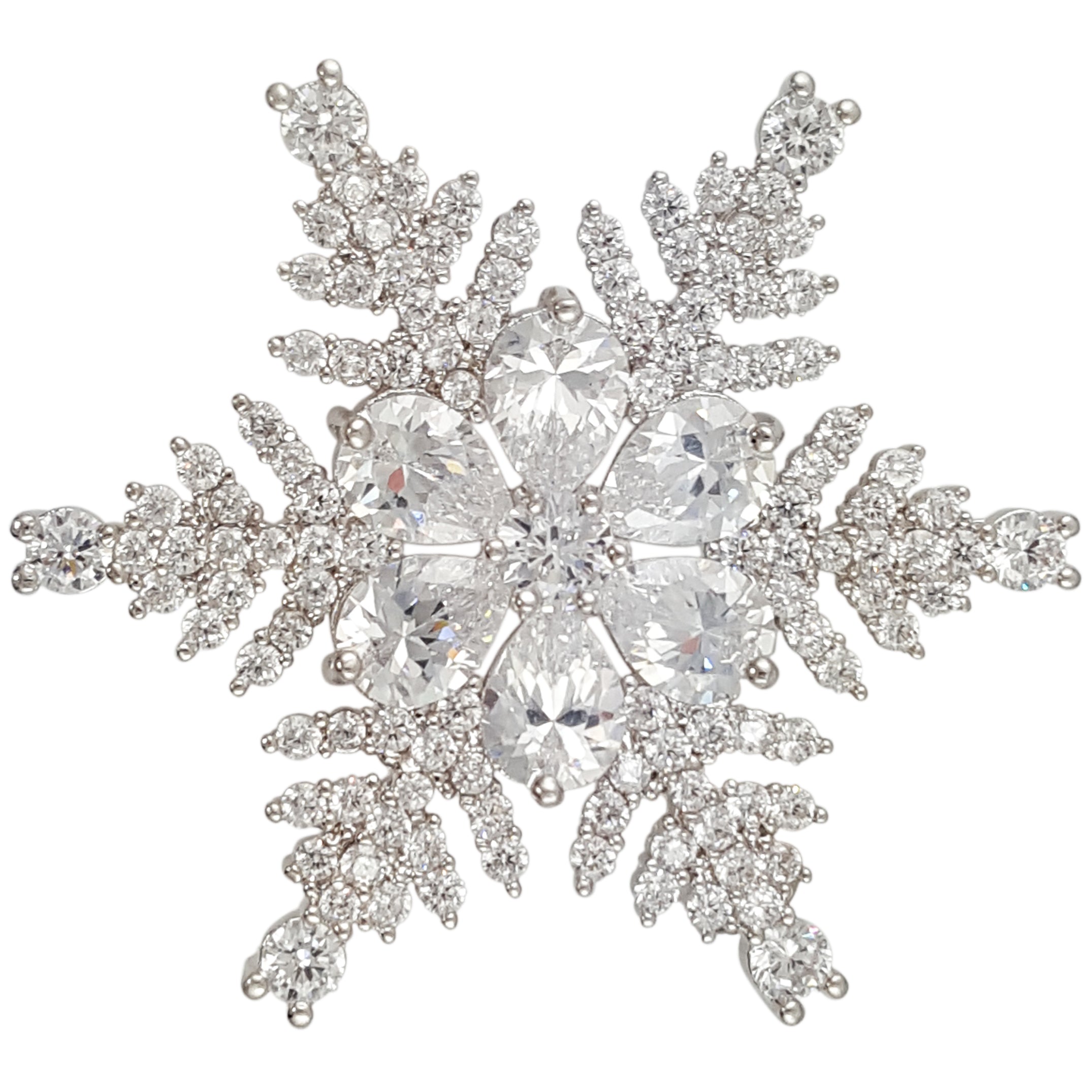 TB002 SNOWFLAKE BROOCH