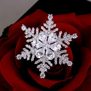 TB002 SNOWFLAKE BROOCH