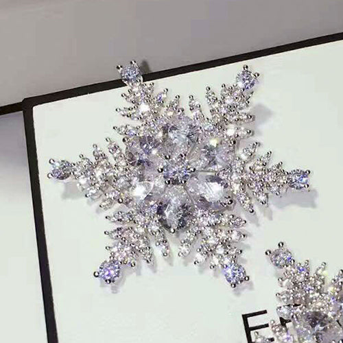 TB002 SNOWFLAKE BROOCH