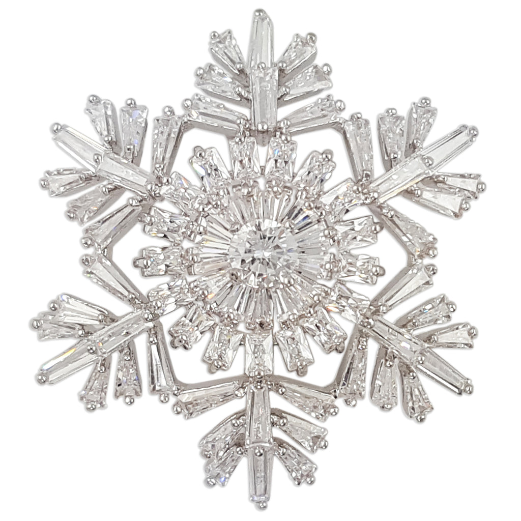 TB004 SNOWFLAKE BROOCH