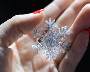 TB004 SNOWFLAKE BROOCH