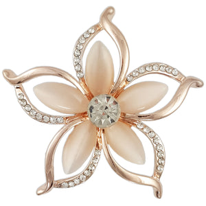TB019 PLUMERIA FLOWER BROOCH