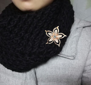 TB019 PLUMERIA FLOWER BROOCH