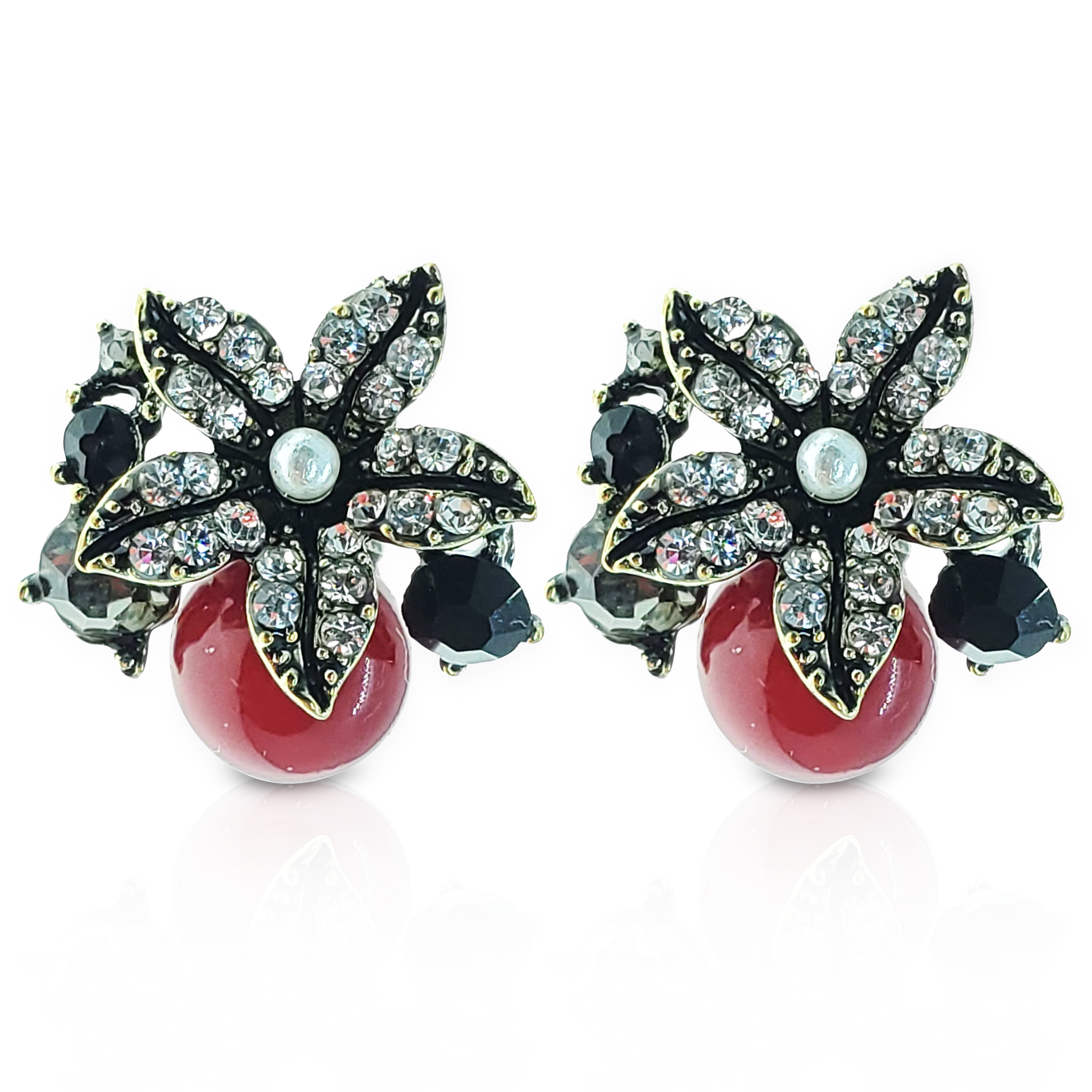 TB026 CHRISTMAS MISTLETOE EARRINGS