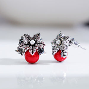 TB026 CHRISTMAS MISTLETOE EARRINGS