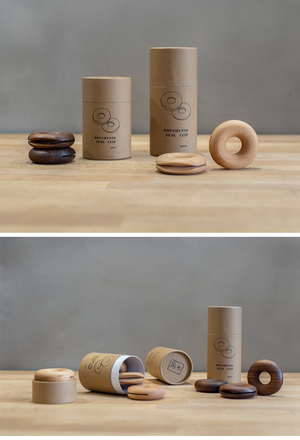 TB027 Wooden Donut Bag / Snack Clips