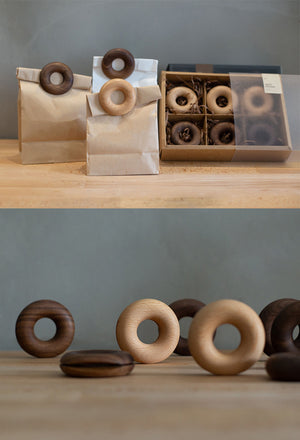 TB027 Wooden Donut Bag / Snack Clips