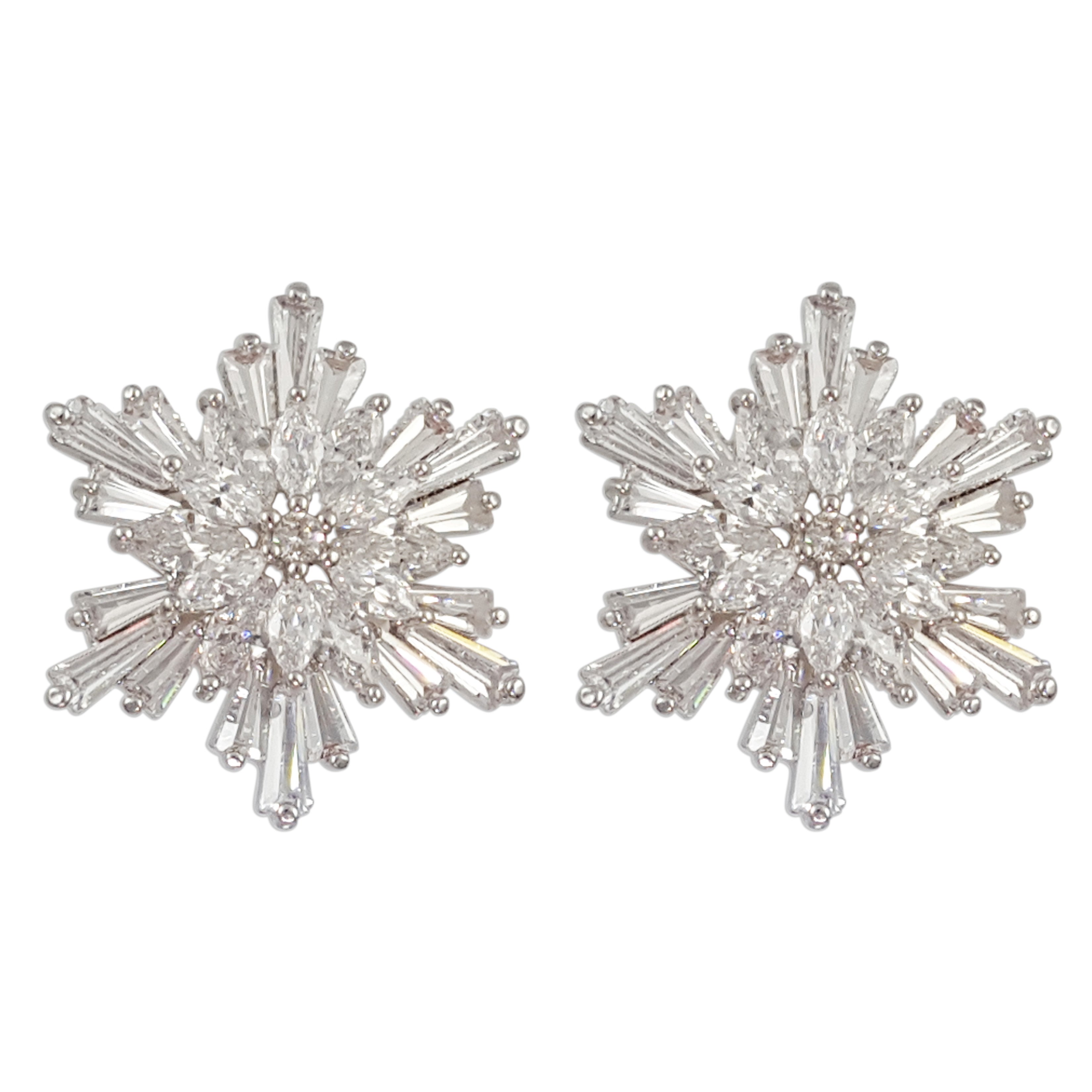 TE006 SNOWFLAKE EARRINGS