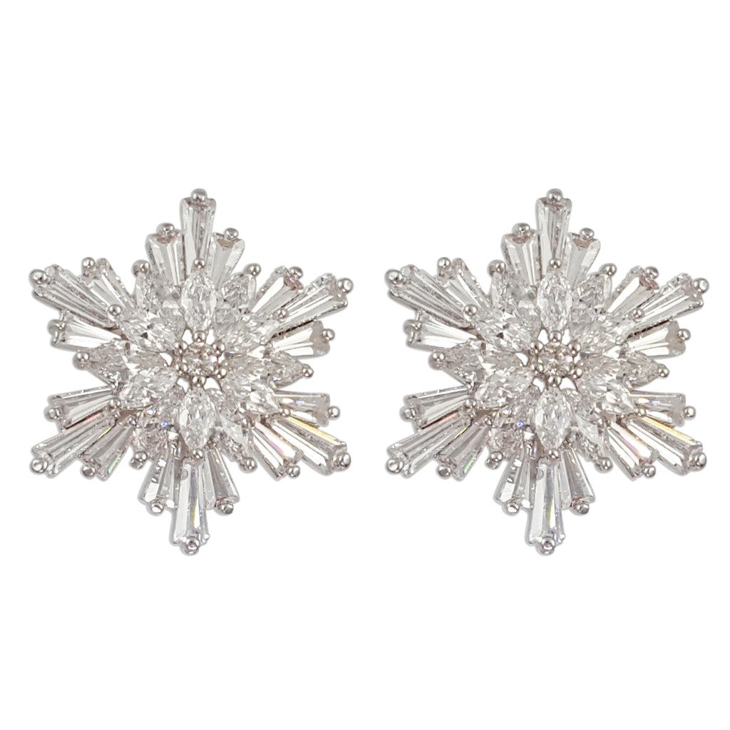 TE006 SNOWFLAKE EARRINGS
