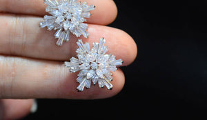 TE006 SNOWFLAKE EARRINGS