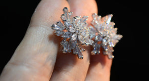 TE006 SNOWFLAKE EARRINGS