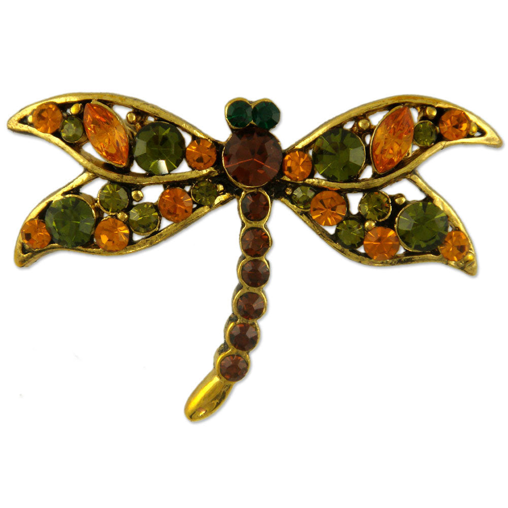 GB2374 DRAGONFLY BROOCH