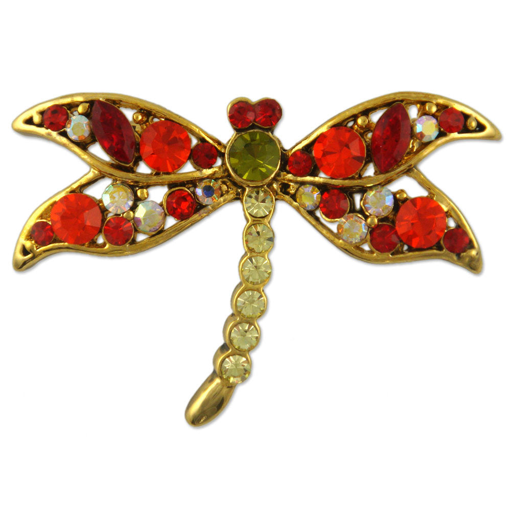 GB2374 DRAGONFLY BROOCH