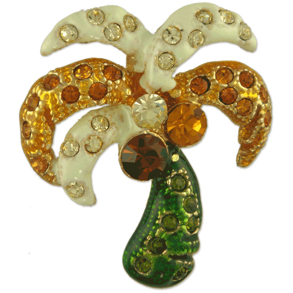 GB2413 PALM TREE BROOCH