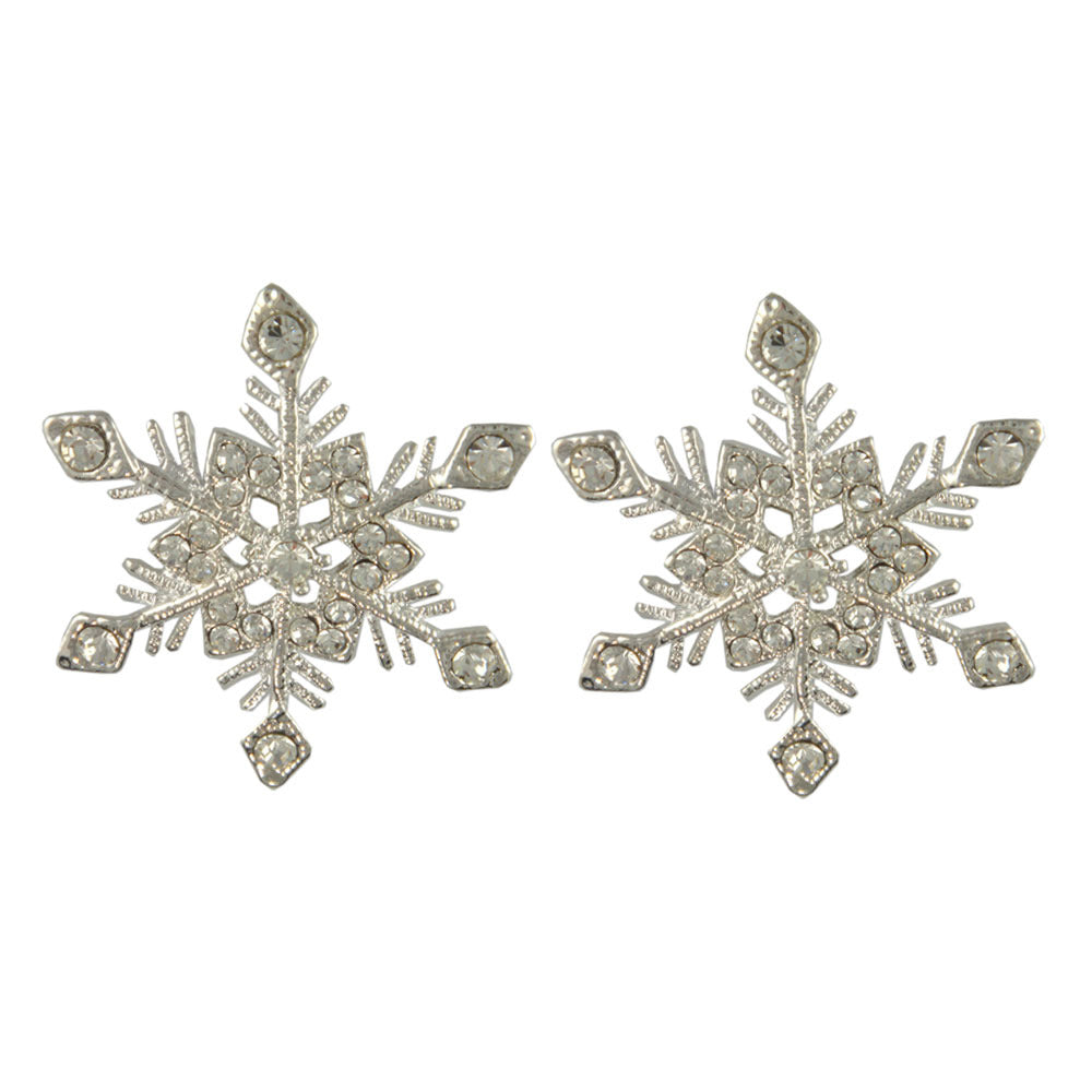GE2446 SNOWFLAKE EARRINGS